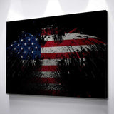 Patriotic Bald Eagle Canvas - eBazaart