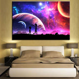 Rick & Morty Space Canvas - eBazaart