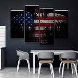 Patriotic Bald Eagle Canvas - eBazaart