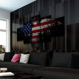 Patriotic Bald Eagle Canvas - eBazaart