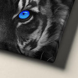 Blue Eyed Tiger Canvas - eBazaart