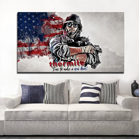 American Soldier Canvas - eBazaart