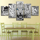 Blue Eyed Leopard Canvas - eBazaart