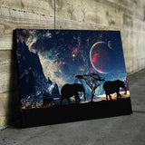 Elephants Moon Canvas Set  ️ Canvas - eBazaart