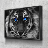 Blue Eyed Tiger Canvas - eBazaart