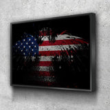 Patriotic Bald Eagle Canvas - eBazaart