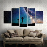 Rick & Morty Stary Sky Canvas - eBazaart