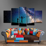 Rick & Morty Stary Sky Canvas - eBazaart