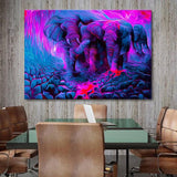 Majestic Elephants Canvas - eBazaart