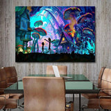 Shroom Rick & Morty Canvas - eBazaart